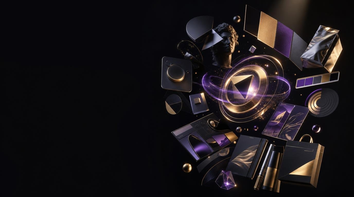Creative graphic design and visual branding