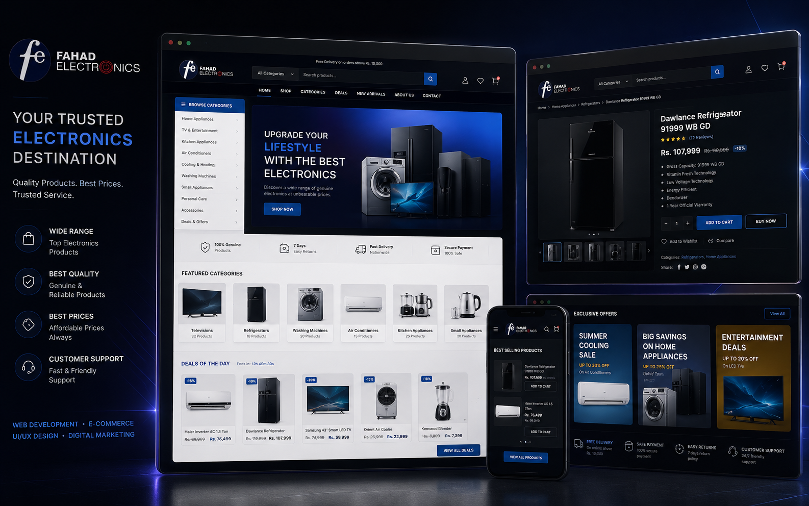 Fahad Electronics website project