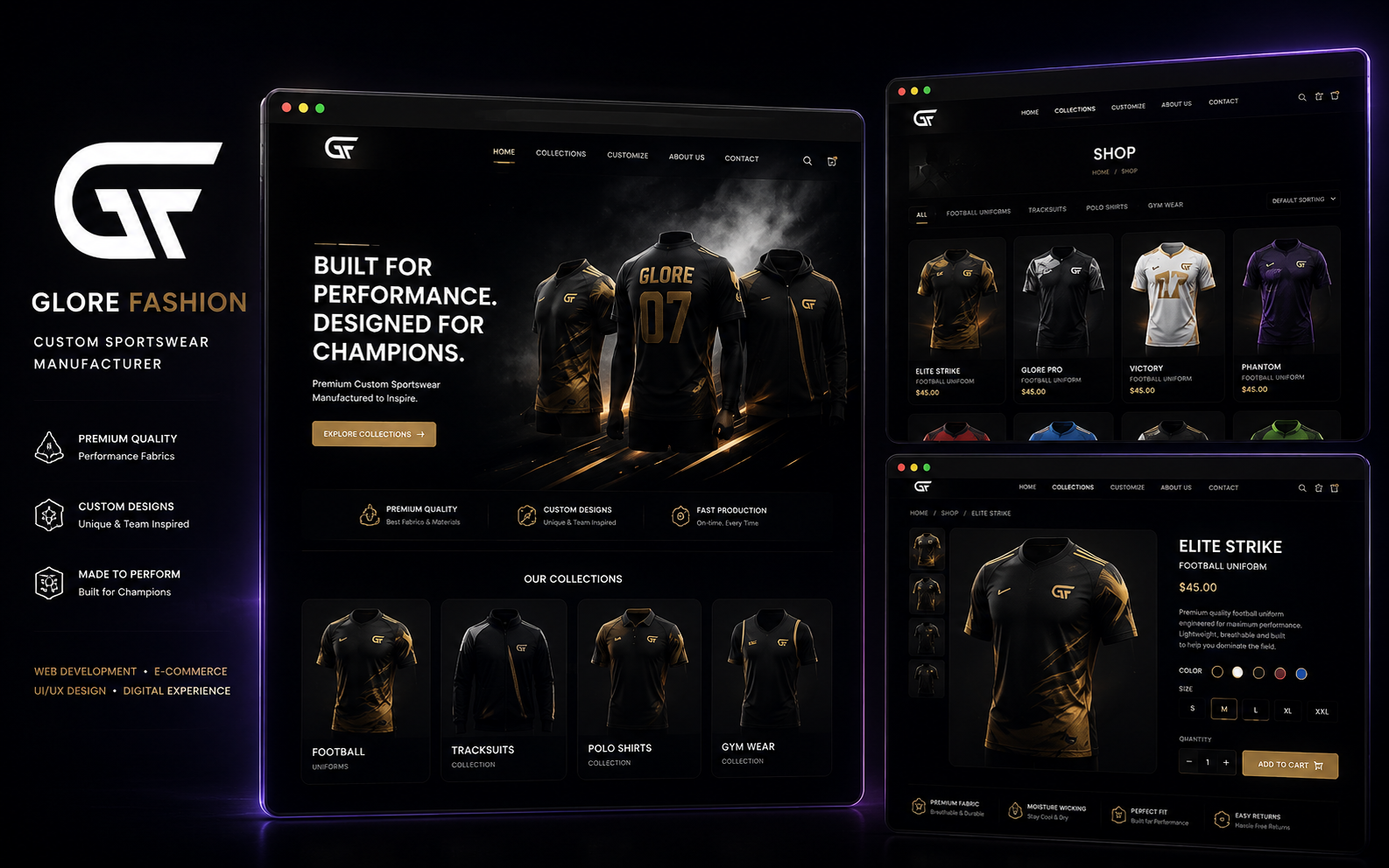 Glore Fashion website project
